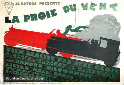 La proie du vent - French Movie Poster