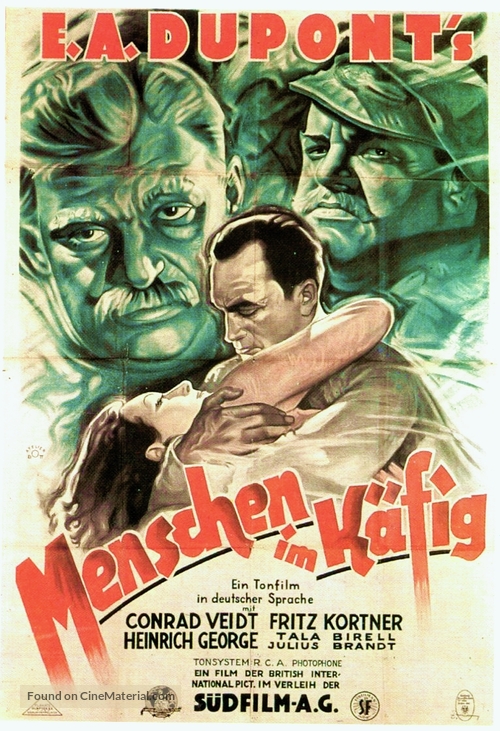 Menschen im K&auml;fig - German Movie Poster