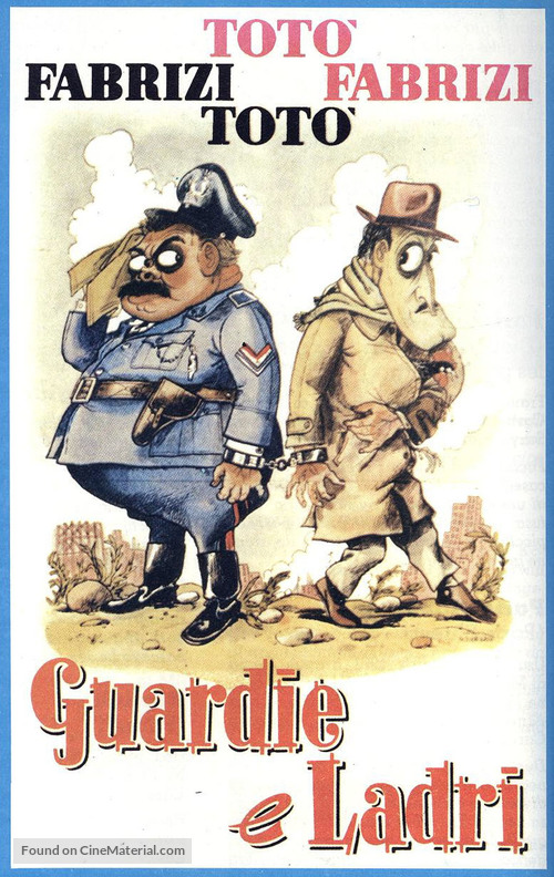 Guardie e ladri - Italian VHS movie cover