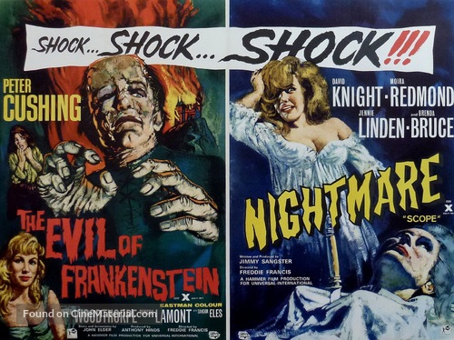 The Evil of Frankenstein - British Combo movie poster