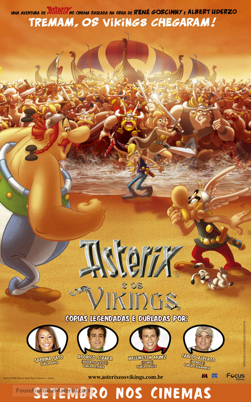 Ast&egrave;rix et les Vikings - Brazilian poster