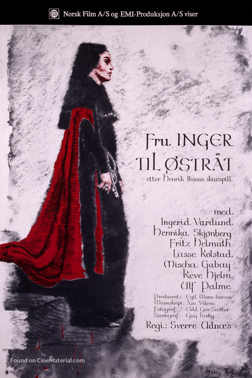 Fru Inger til &Oslash;str&aring;t - Norwegian Movie Poster