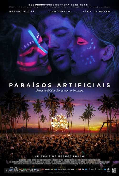 Para&iacute;sos Artificiais - Brazilian Movie Poster