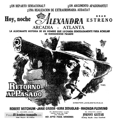 Out of the Past - Spanish poster