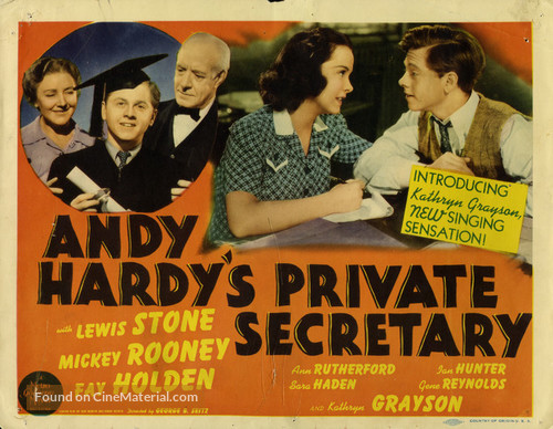 Andy Hardy&#039;s Private Secretary - Movie Poster