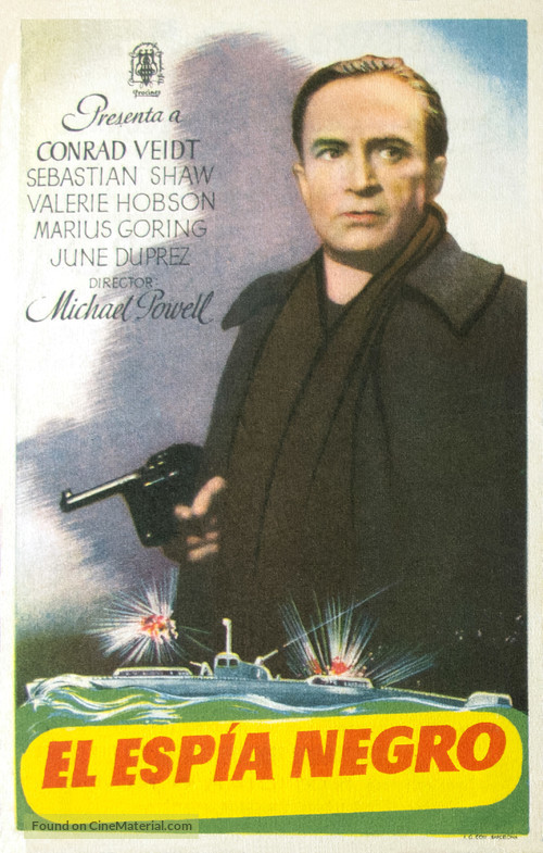 The Spy in Black - Spanish Movie Poster