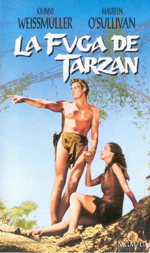 Tarzan Escapes - Spanish VHS movie cover