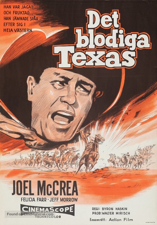 The First Texan - Swedish Movie Poster