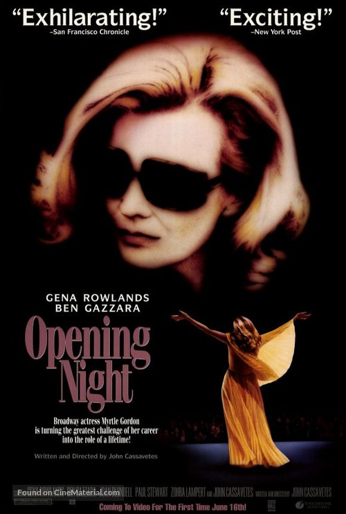 Opening Night - Video release movie poster