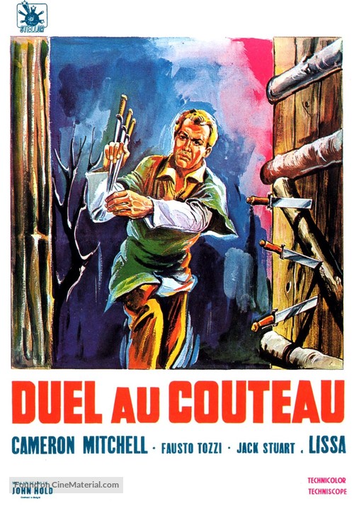 I coltelli del vendicatore - Belgian Movie Poster