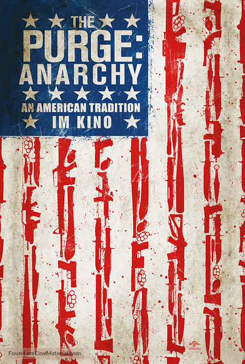 The Purge: Anarchy - German Movie Poster