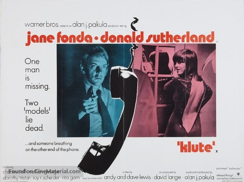 Klute - British Movie Poster