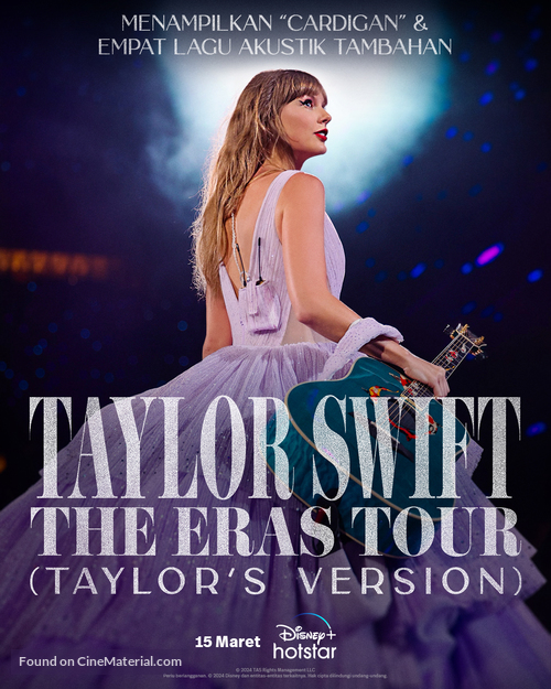 Taylor Swift: The Eras Tour - Indonesian Movie Poster