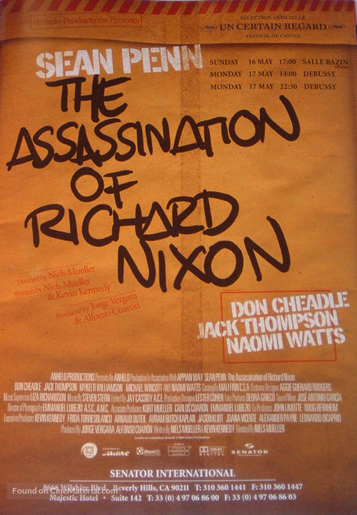 The Assassination of Richard Nixon - Theatrical movie poster