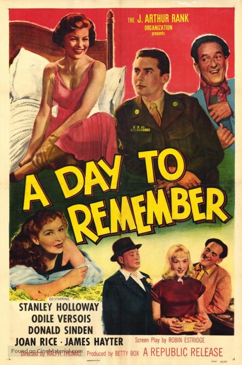 A Day to Remember - British Movie Poster