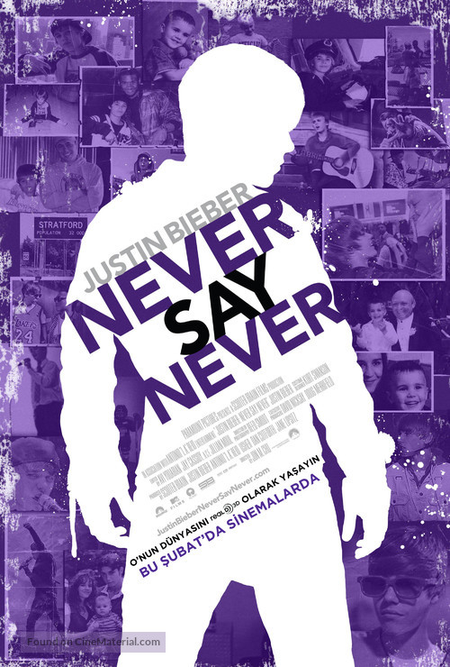 Justin Bieber: Never Say Never - Turkish Movie Poster