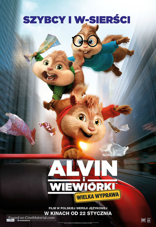Alvin and the Chipmunks: The Road Chip - Polish Movie Poster