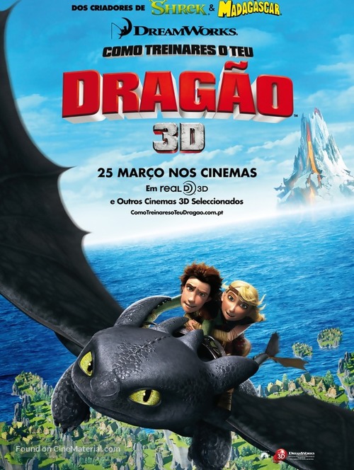 How to Train Your Dragon - Portuguese Movie Poster
