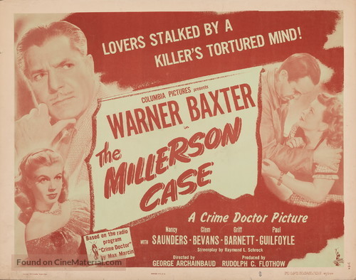 The Millerson Case - Movie Poster