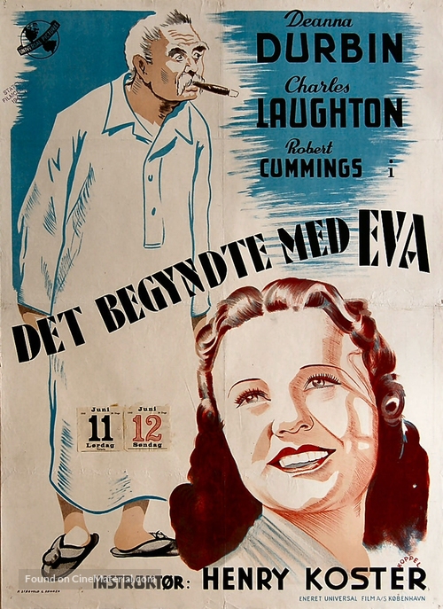 It Started with Eve - Danish Movie Poster