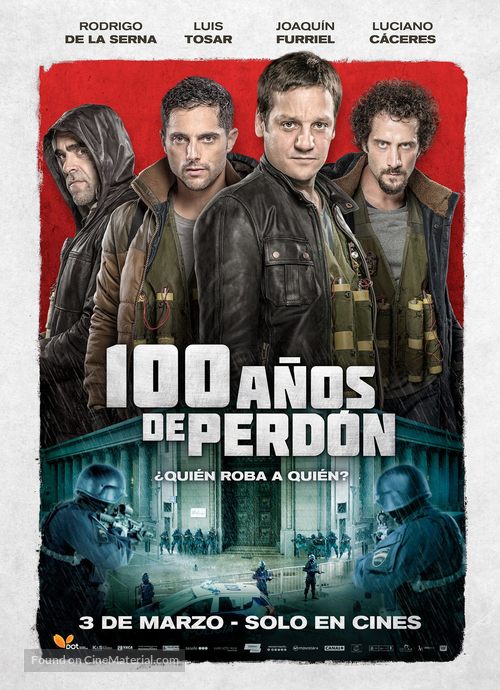 100 a&ntilde;os de perd&oacute;n - Argentinian Movie Poster