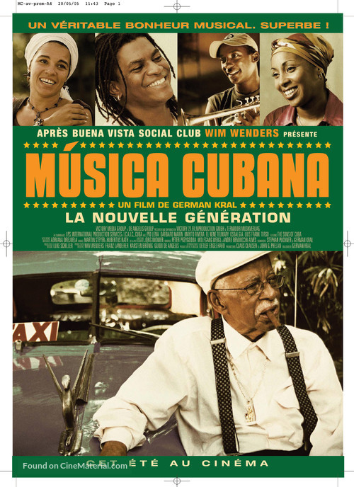 M&uacute;sica cubana - French poster