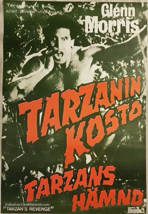 Tarzan&#039;s Revenge - Finnish Movie Poster