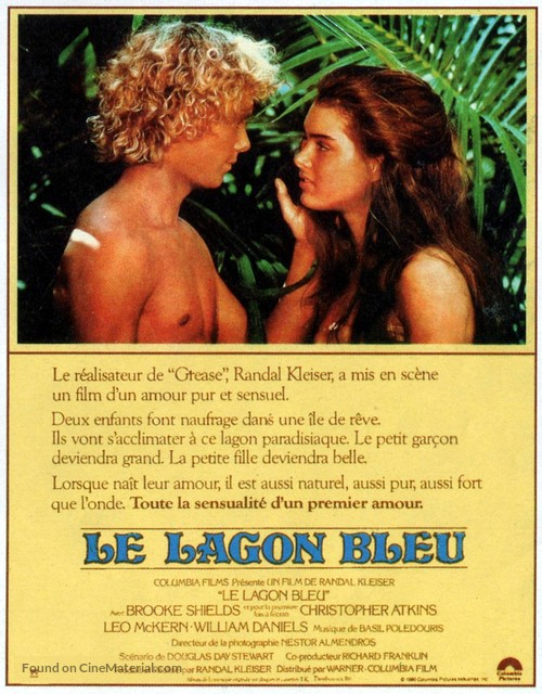 The Blue Lagoon - French Movie Poster