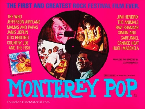 Monterey Pop - British Movie Poster