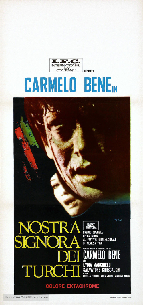 Nostra signora dei turchi - Italian Movie Poster