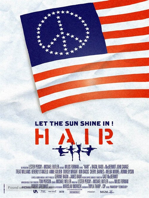 Hair - French Re-release movie poster