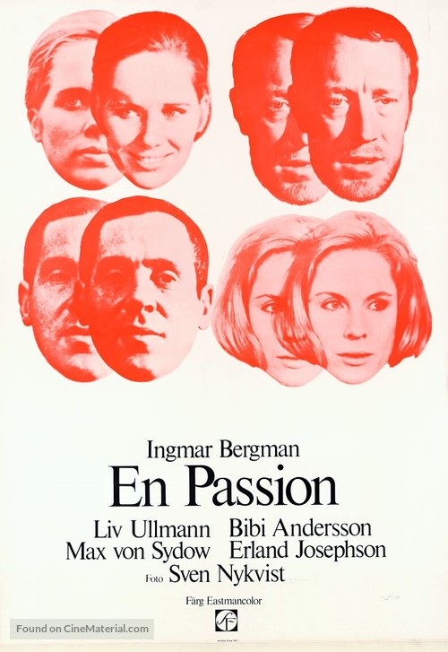 En passion - Swedish Movie Poster