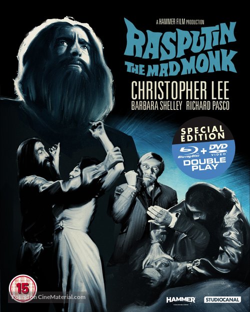 Rasputin: The Mad Monk - British Blu-Ray movie cover