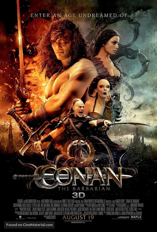 Conan the Barbarian - Canadian Movie Poster