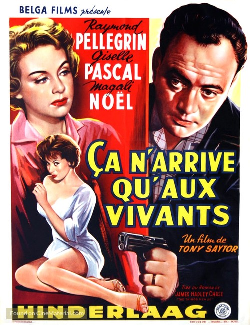 &Ccedil;a n&#039;arrive qu&#039;aux vivants - Belgian Movie Poster