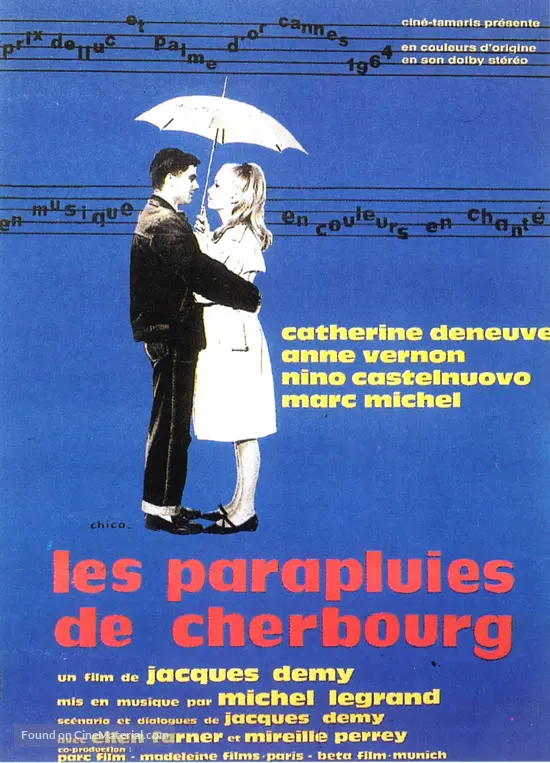 Les parapluies de Cherbourg French rerelease poster
