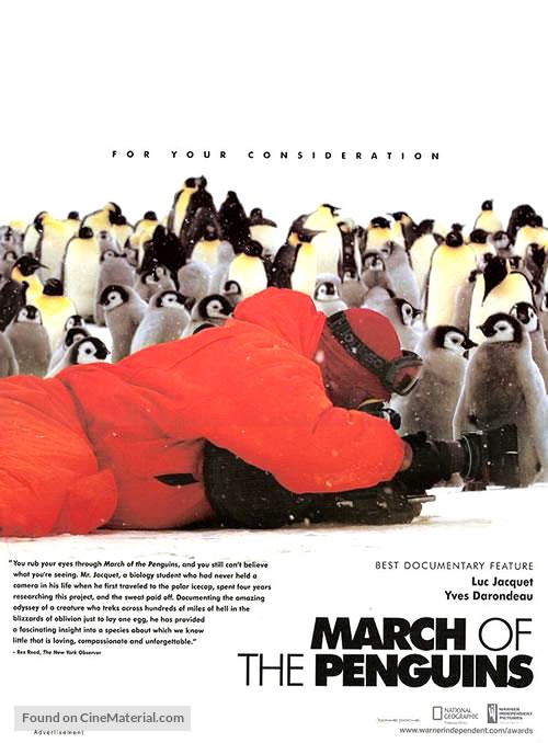 March Of The Penguins - Movie Poster