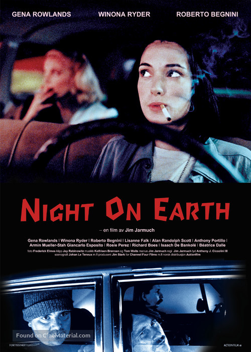 Night on Earth - Swedish Movie Poster