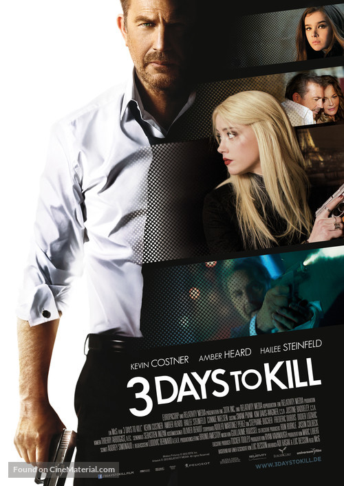 3 Days to Kill - German Movie Poster