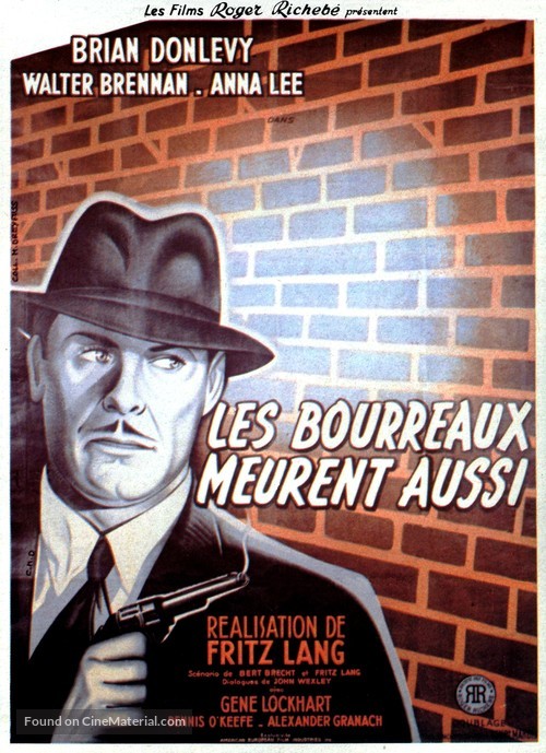 Hangmen Also Die! - French Movie Poster