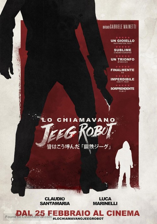 Lo chiamavano Jeeg Robot - Italian Movie Poster