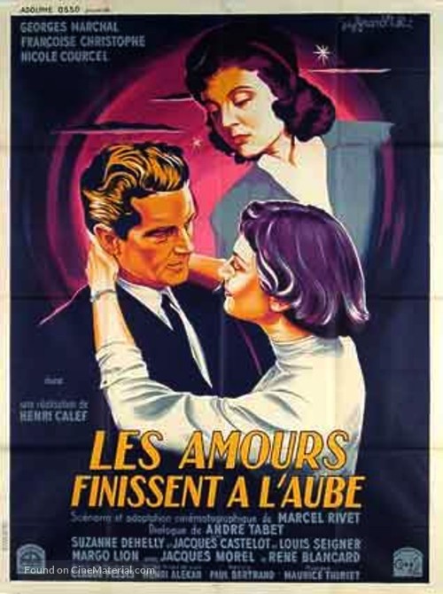 Les amours finissent &agrave; l&#039;aube - French Movie Poster