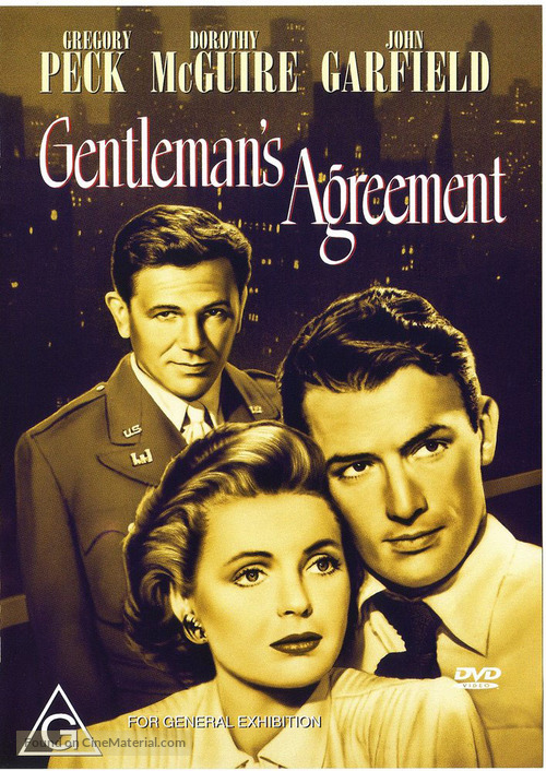 Gentleman&#039;s Agreement - Australian DVD movie cover