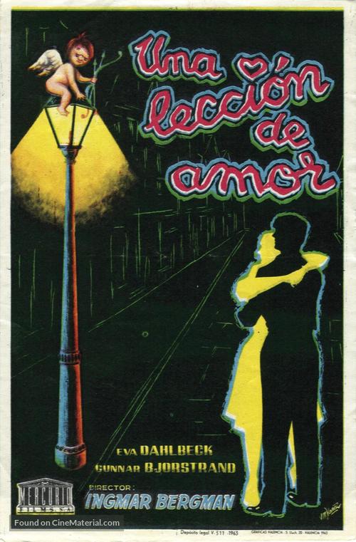 En lektion i k&auml;rlek - Spanish Movie Poster