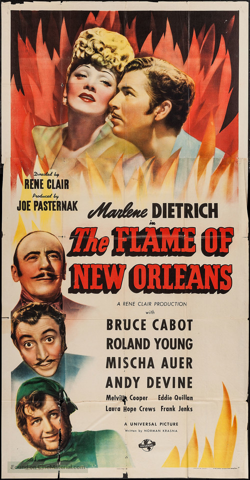 The Flame of New Orleans - Movie Poster