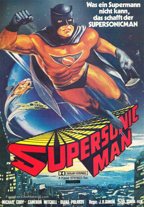 Supersonic Man - German Movie Poster