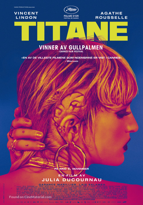 Titane - Norwegian Movie Poster