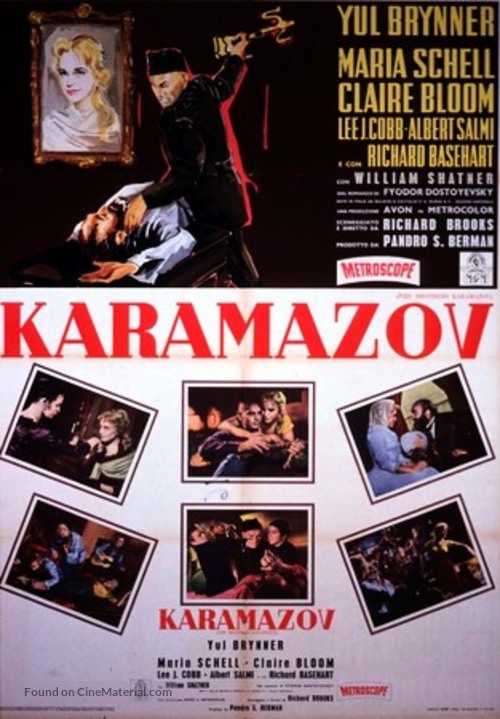 The Brothers Karamazov - Italian Movie Poster