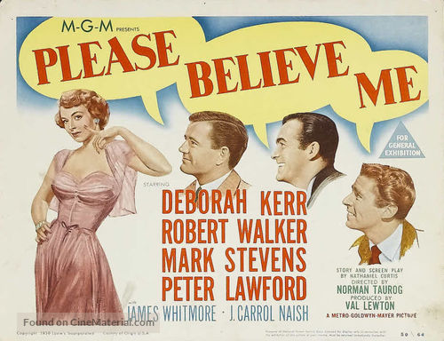 Please Believe Me - Movie Poster