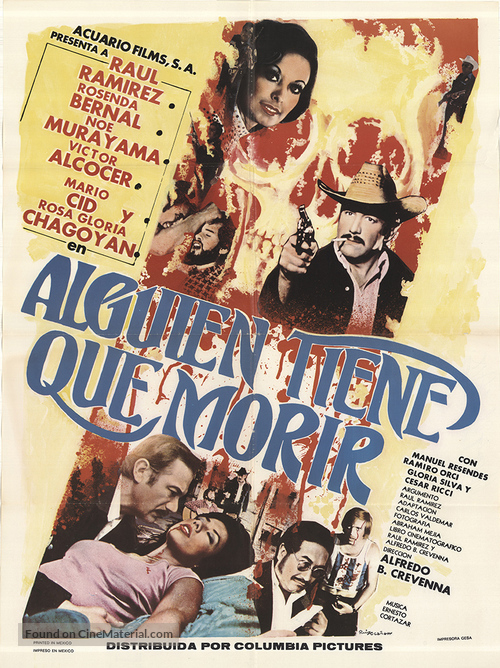 Alguien tiene que morir - Mexican Movie Poster